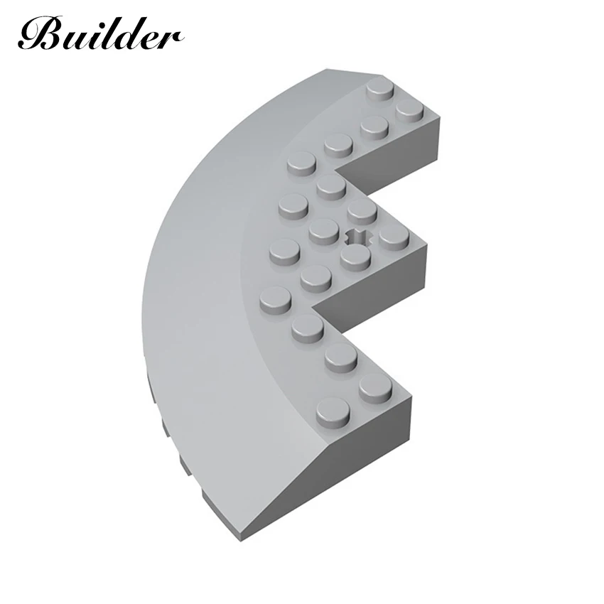 Building Blocks 58846 1pcs Technological 10x10 Bevel Round Corner Brick  Parts MOC Creativity Educational Toy for Children