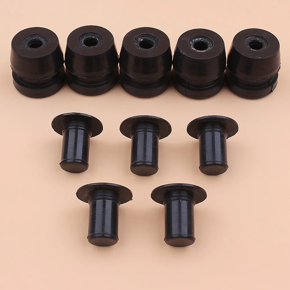 Chinese 2500 Chainsaw Rubber Annular Buffer Plug Cap Kit For 25CC 2500 Chainsaws Zenoah Komatsu G2500 Replacement Spares Parts