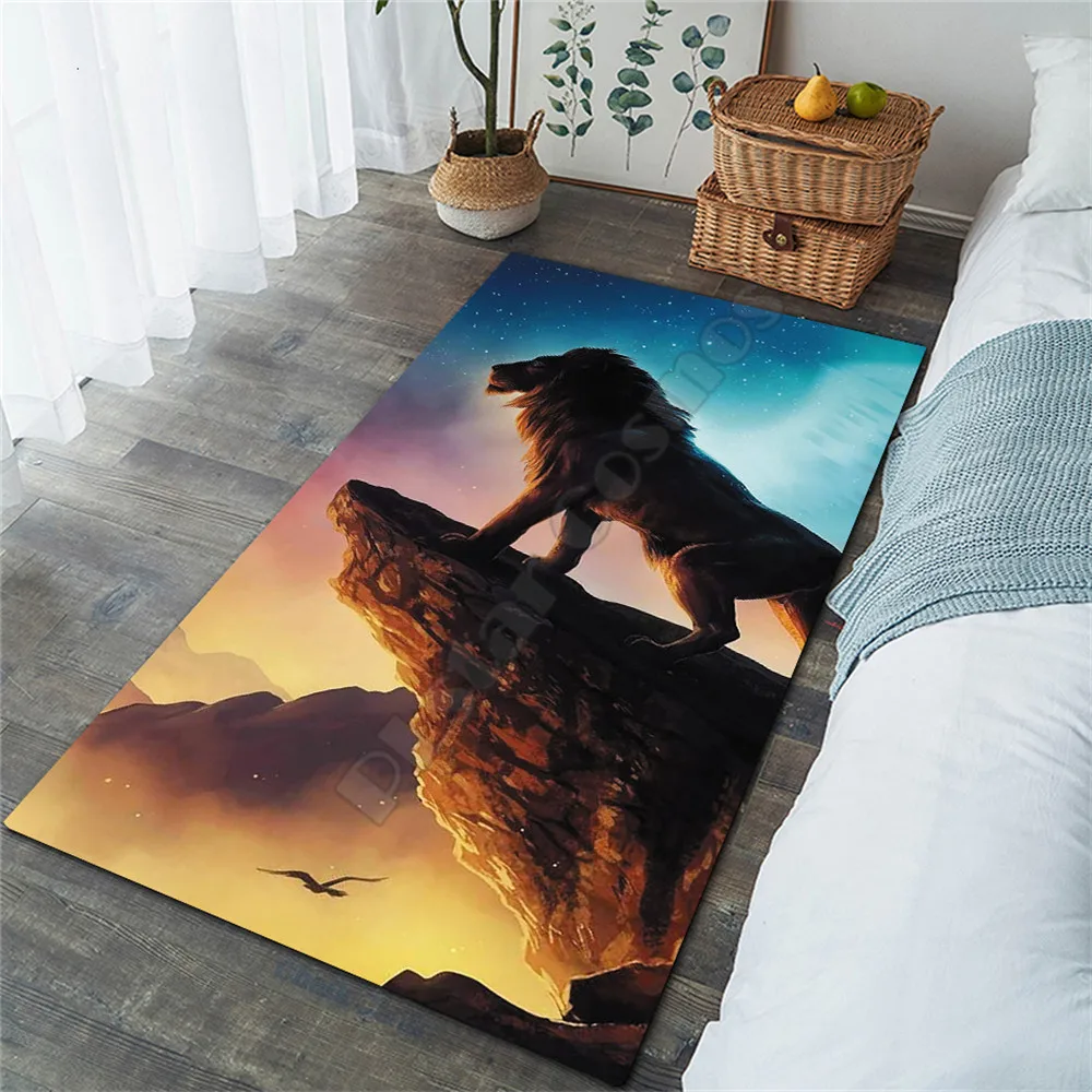 

Lion Area Rug 3D Printed Rugs Mat Rugs Anti-slip Large Rug Carpet Home Decoration 03