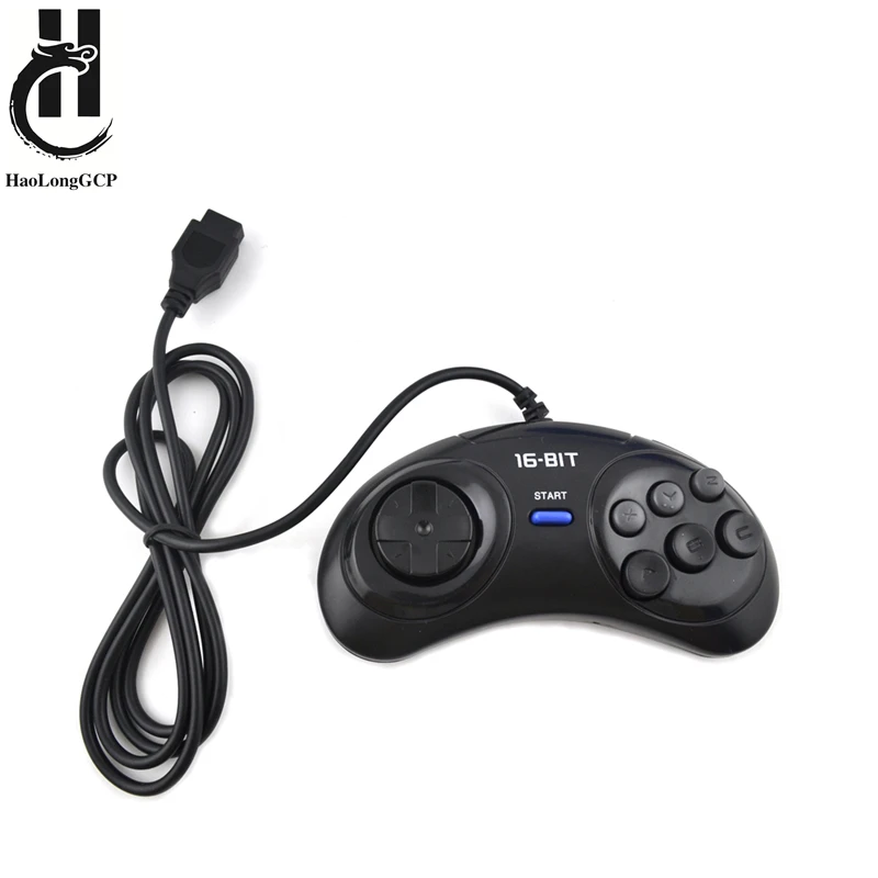 Free Shipping 1/2pcs Game controller for SEGA Genesis 16 bit handle controller 6 Button Gamepad for SEGA MD game Accessoriese