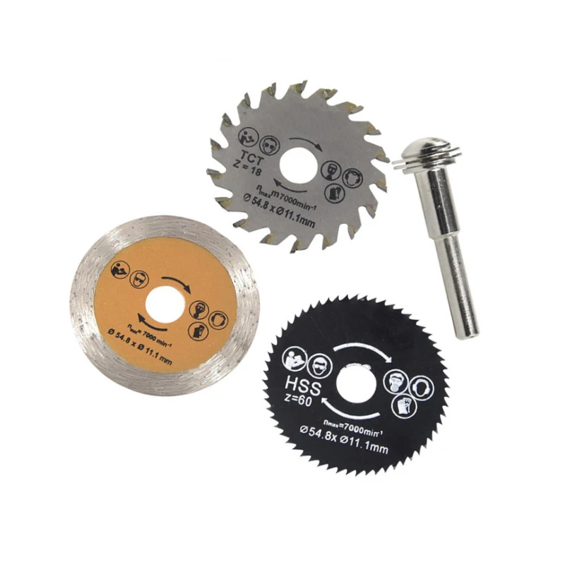 3Pcs/set 54.8mm Saw blade High Quality Mini circular Saw blade wood cutting blade