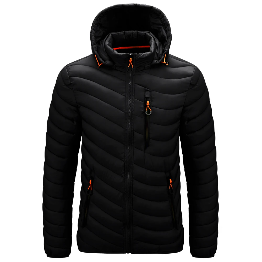 Winter Warm Men Plus size Ski Jacket Coat Autumn Windbreaker Casual Parka Male Winter Lightweight Portable Outdoor Down Jacket