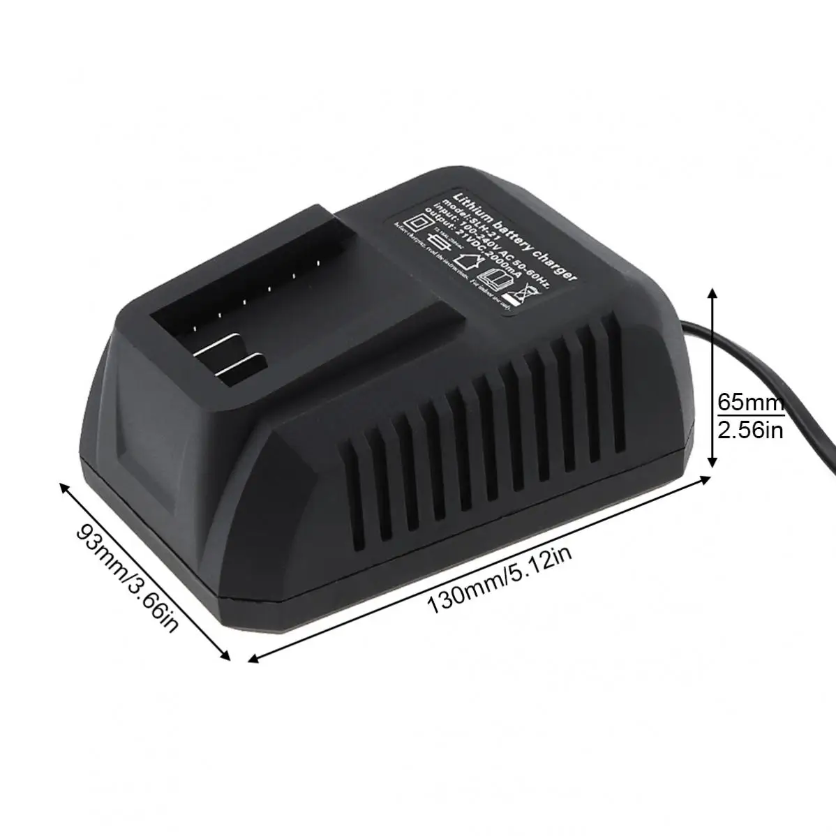 21V Batterie Ladegerät 2A Power Werkzeug Tragbare High Power Smart Schnelle Li-Ion Batterie Ladegerät