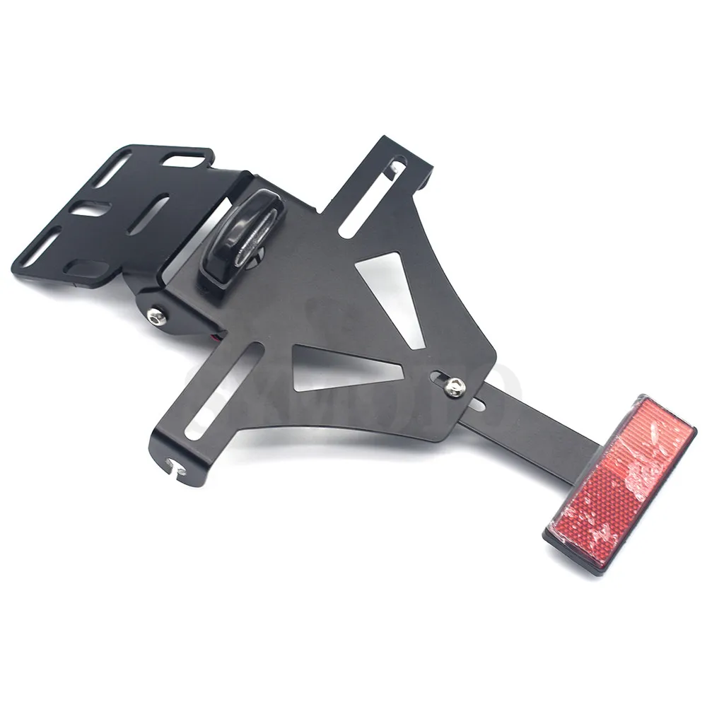 

Universal Motorcycle Adjustable Angle License Number Plate Frame Holder Bracket For Kawasaki Z1000 Z1000SX Z750 Z800 Z900 Z250