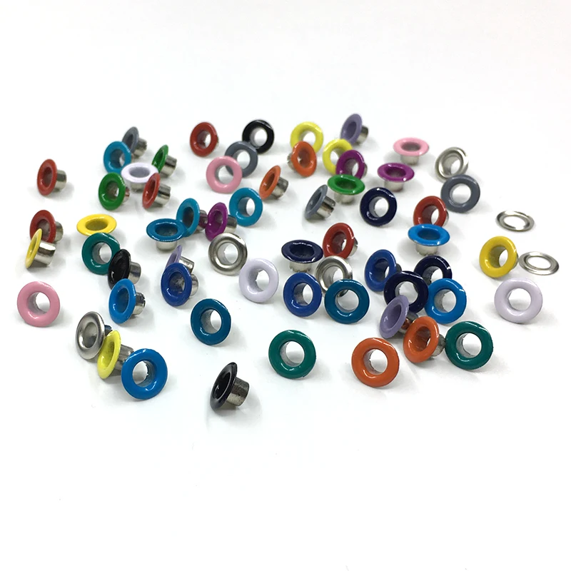 

500sets 5mm Metal Eyelets 17 Colors Buttonholes buckle For DIY Leathercraft Shoes Belt Rivets Cap Bag Tags Clothing & Accessorie