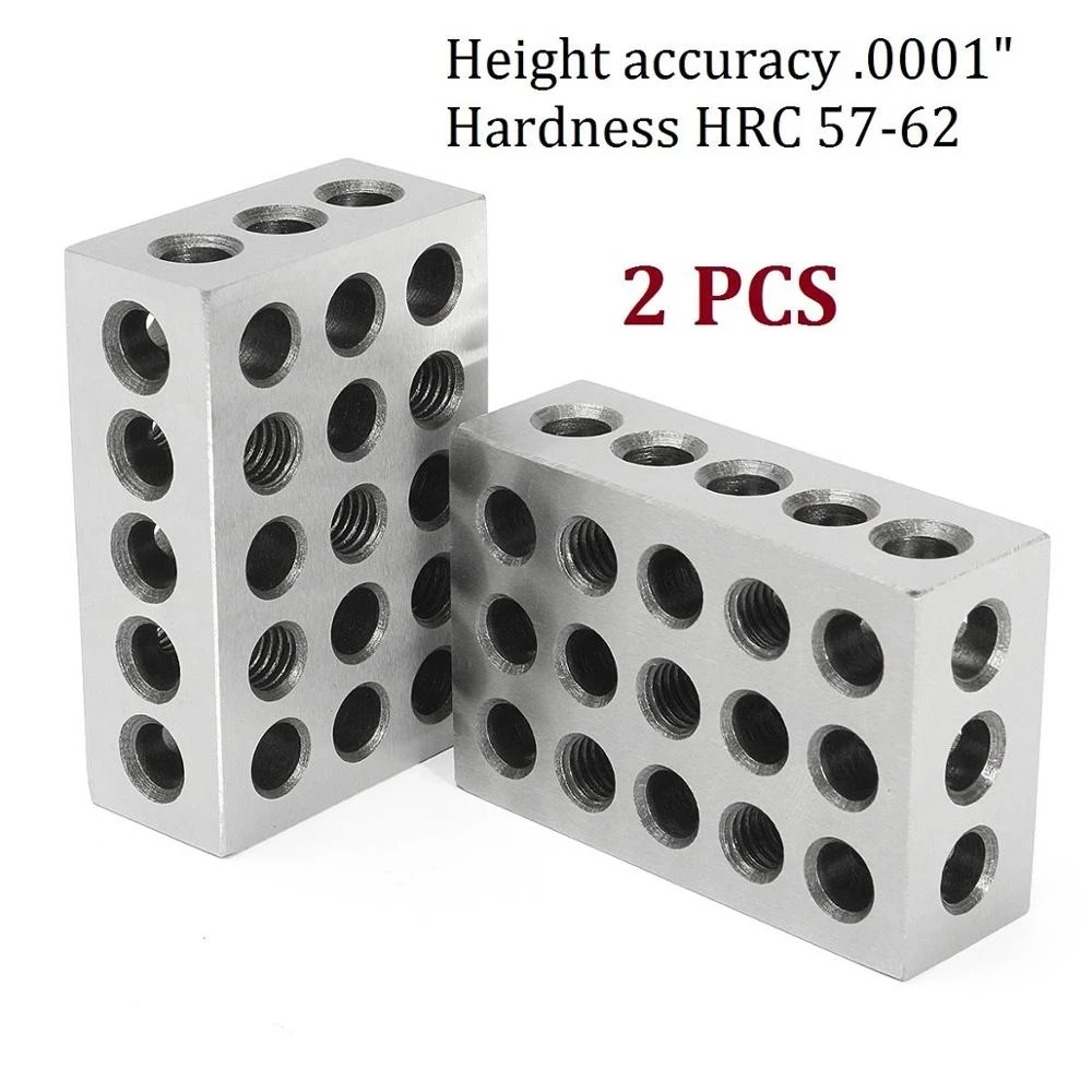 Precision Blocks Hardened Steel 1-2-3 Blocks 0.0001\