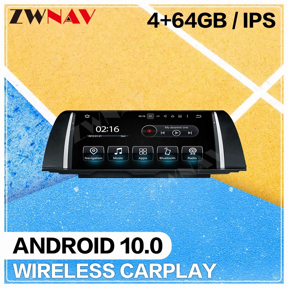 Android 10 screen Car multimedia Player for BMW 5 Series F10 F11 2010-2016 CIC NBT system radio stereo GPS navigation head unit