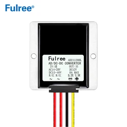 24VAC to 12VDC 8A10A Converter 24V AC 14-28V DC 15-40V to DC 12V Car Power Regulator Transformer Module for CCTV Monitoring