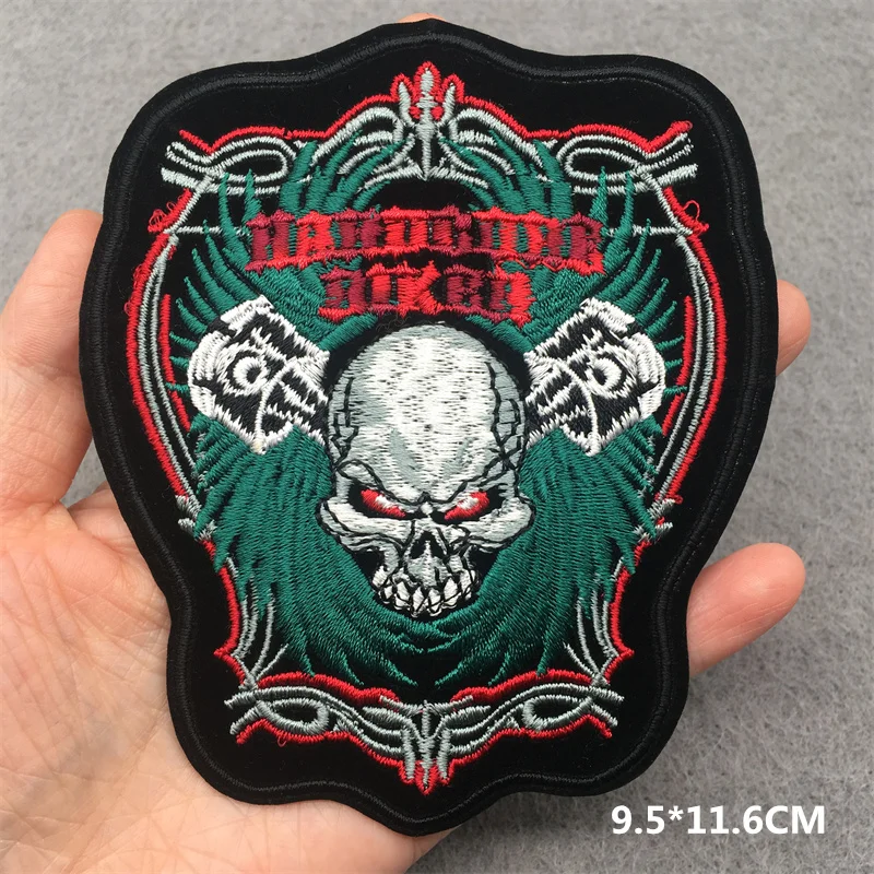 Live To Ride Punk Eagle Embroidered Patches on Clothes Iron on Patches for Clothing Jacket Badge DIY Biker Appliques Stirpes