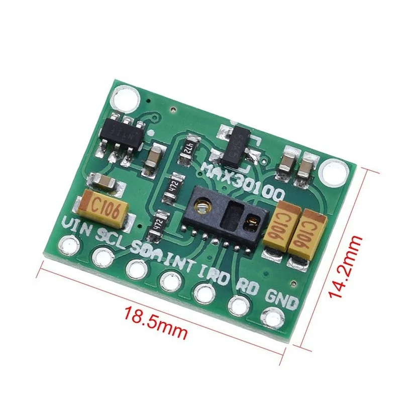 Low Power MAX30102 Heart Rate Oxygen Pulse Breakout for Arduino / MAx30100 Pulse Oximeter Heart-Rate Sensor Module