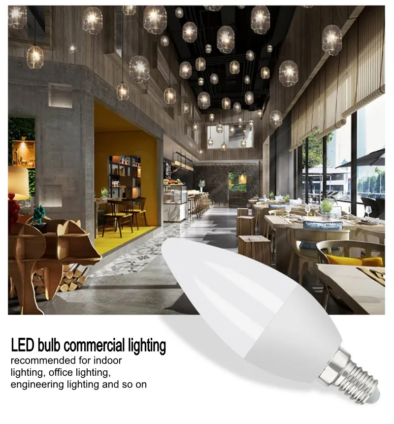 E14 E27 Led Bulbs Ac 220v Led Light Chandelier Lamp 7w 9w Lamp Candle Bulb Home Decor Chandelier