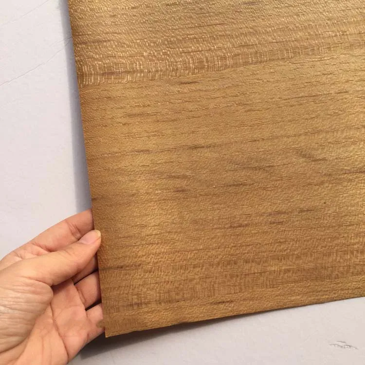 Natural Genuine Wood Veneer Sliced Veneer Thai Teak Veneer Backing with Tissue Furniture Veneer 15cm 27cm 31cm x 2.5m Q/C