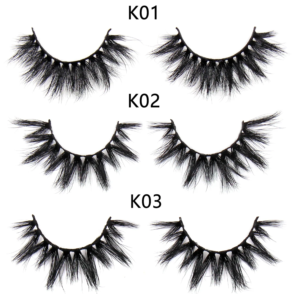 FOXESJI Nerz-Wimpern Flauschige Dramatische Wispy Kreuz-Falsche Wimpern Streifenwimpern Verlängerung Natürliche Weiche 3D Nerz-Wimpern Make-up – Detail 19
