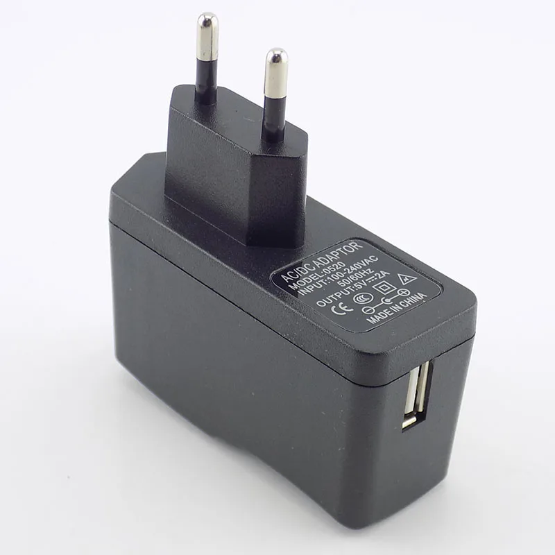 Micro USB Charger 5V 0.5A 1A 2A 3A Wall Charger AC to DC Charging Power Adapter Supply 100V-240V Output for LED Strip Light