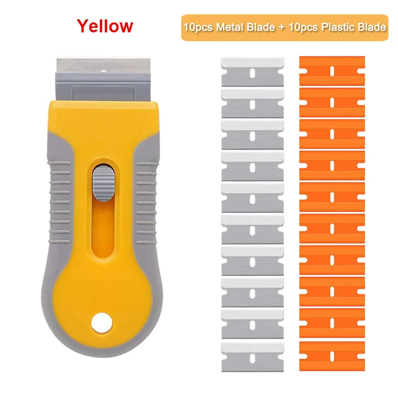 Multi-purpose Mini Razor Scraper Blade Car Sticker Window Tint Decal Paint Remover Film Glue Squeegee Cleaner Removing Tool