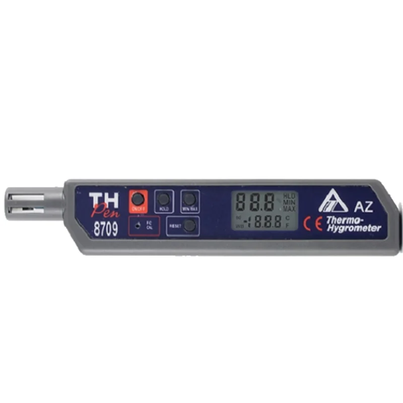 AZ 8709 Humidity Meter Capacitance Polymer RH Sensor,Read Temp./RH% Simultaneously,Measure the air Temperature Etc.