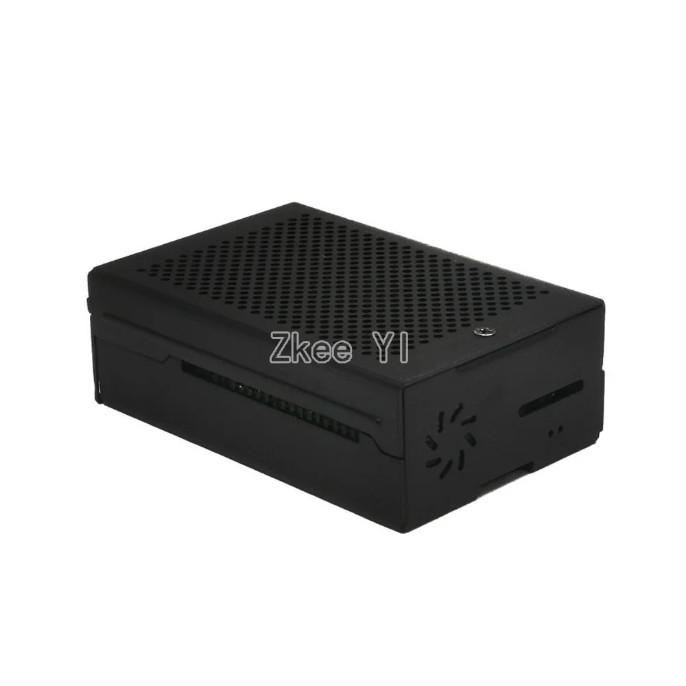 Nieuwe Aluminium Metal Case met Koelventilator Heatsinks voor Raspberry Pi 4 Model B