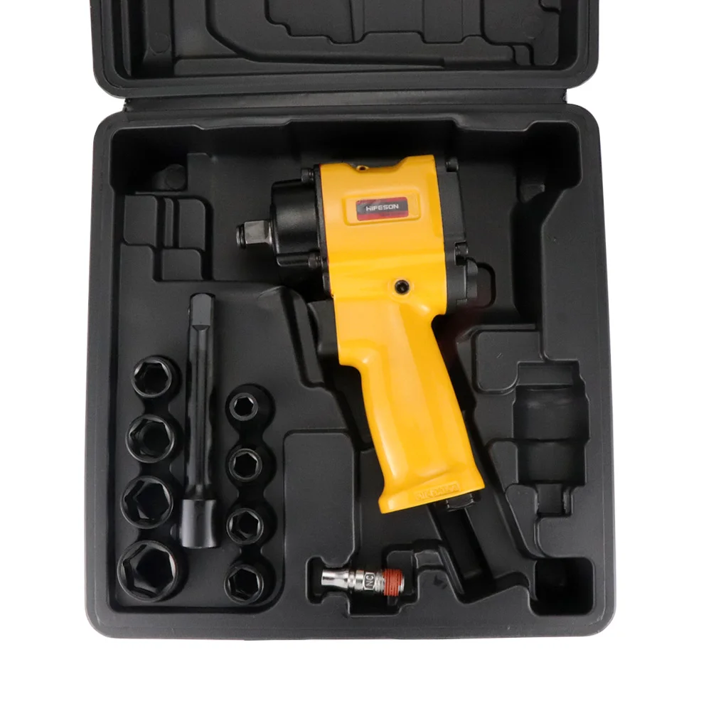 HIFESON 1/2 High Quality Mini Pneumatic Impact Wrench Car Repairing Impact Wrench Tools Auto Spanners 7500 R.P.M