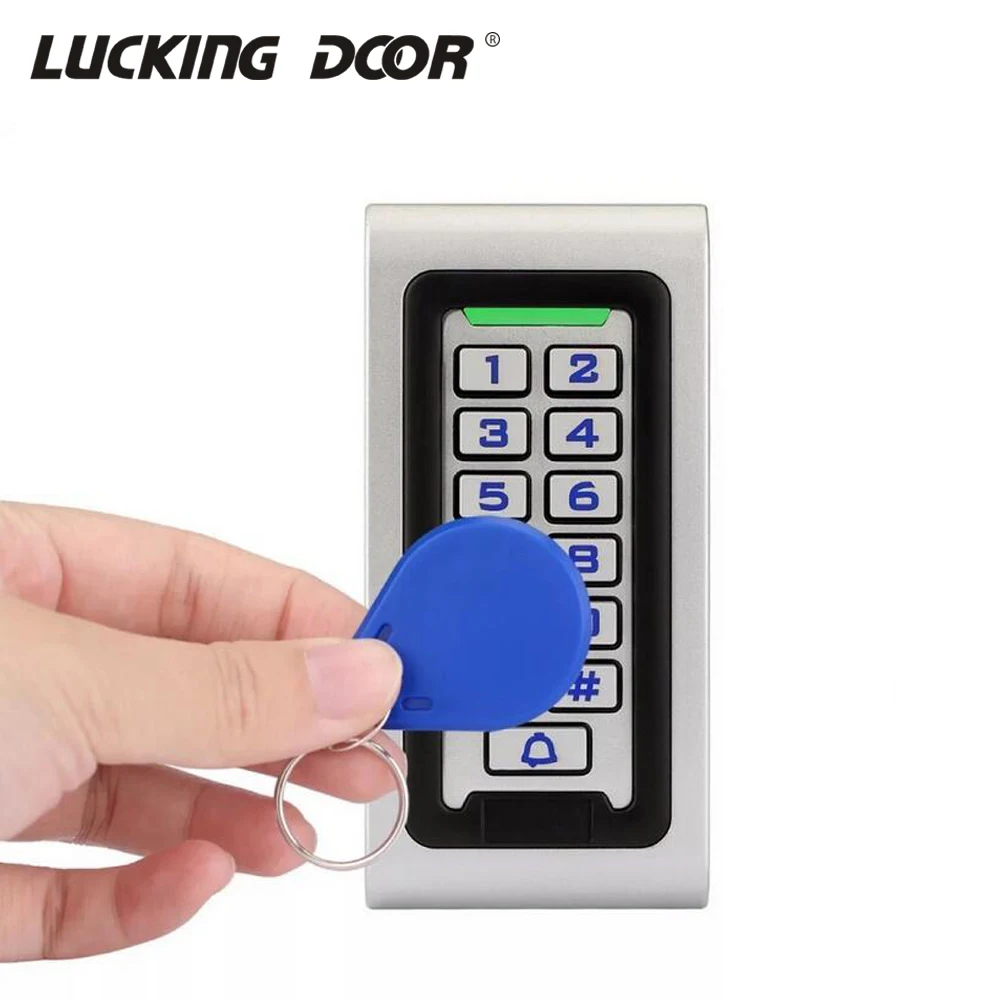 2000 Users Metal Backlight Keypad RFID125KHz Standalone Door Access Controller with Wiegand 26 Output can be used as Reader