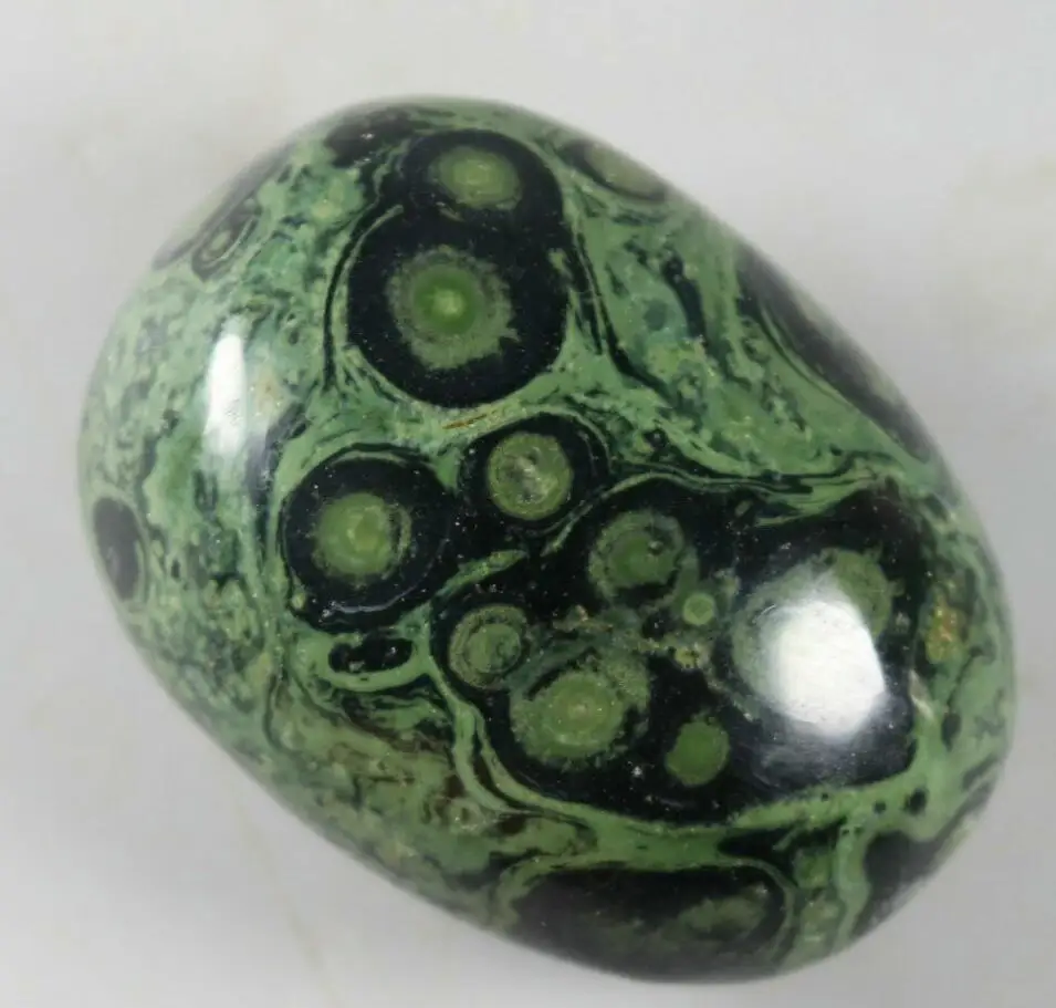 1PCS EYE GREEN KAMBABA JASPER STROMATOLITE  Gem Stone Healing