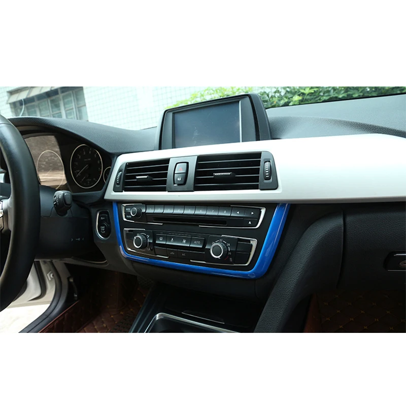 For BMW 3 4 Series 3GT F34 F30 F36 F31 2013-2018 Car Center Control Decorate Strip Cover Trim Center Panel Frame