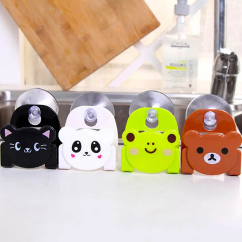 

Sucking Disc Sponge Rag Storage Rack Bathroom Supplies Sundries Racks Kitchen Accessories Sink Storage Holders