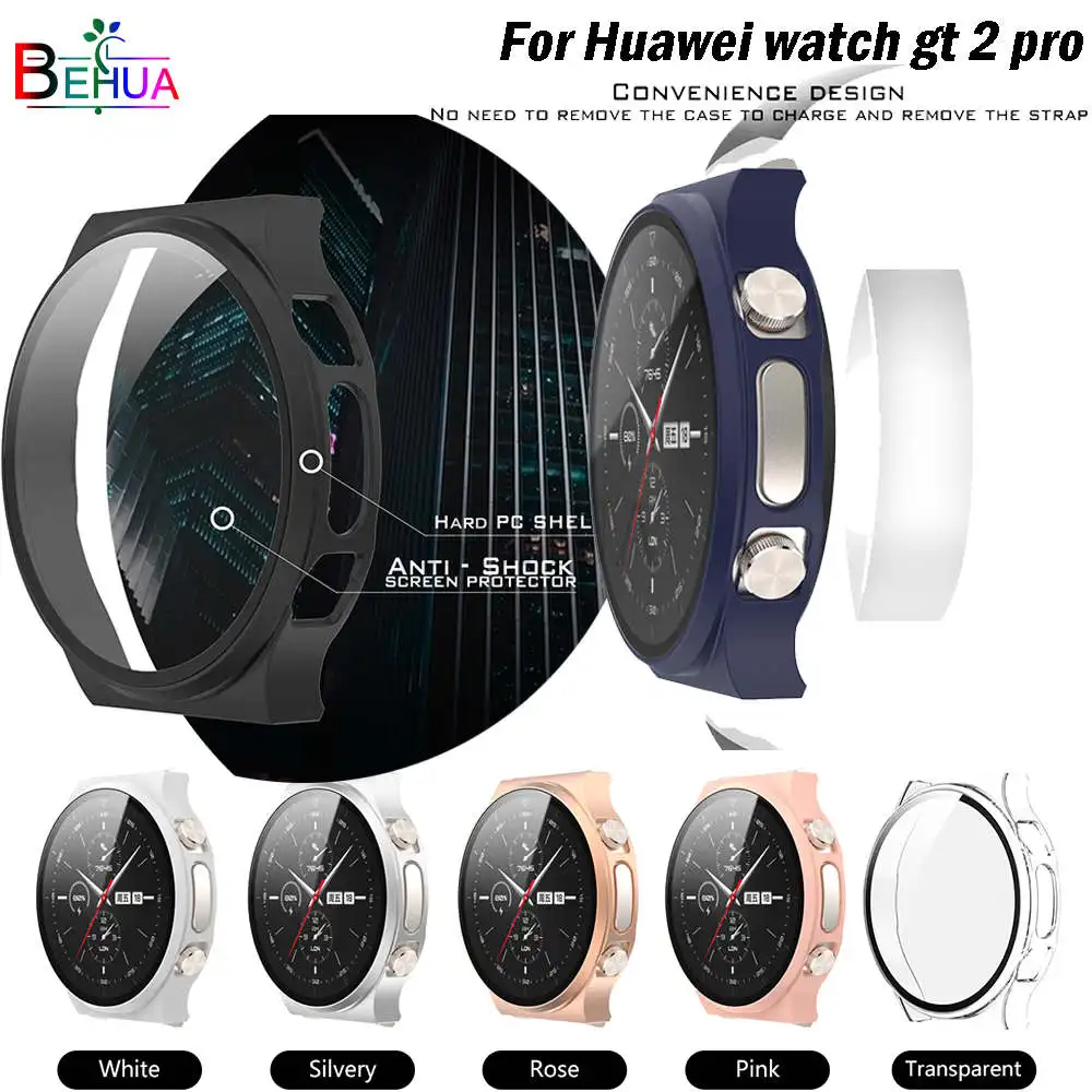 Capa protetora para relógio huawei, capa de proteção + película temperada