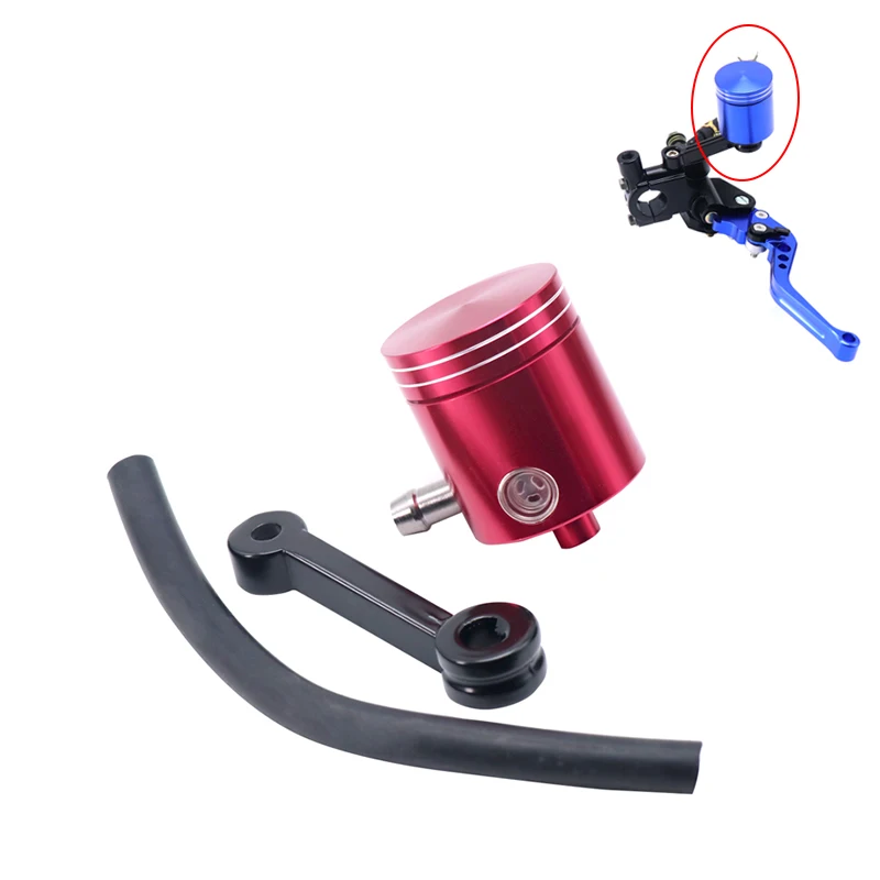 ZSDTRP Universal Motorcycle Front Brake Clutch Fluid Bottle Master Cylinder Oil Reservoir Tank Cup For Honda Suzuki Kawasaki