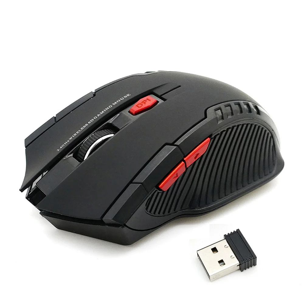 VAORLO 2.4GHz Optical Wireless Mouse Gamer 2000DPI Cordless Mice For Gaming Computer PC Laptop Cordless Mice [Free GIFT]