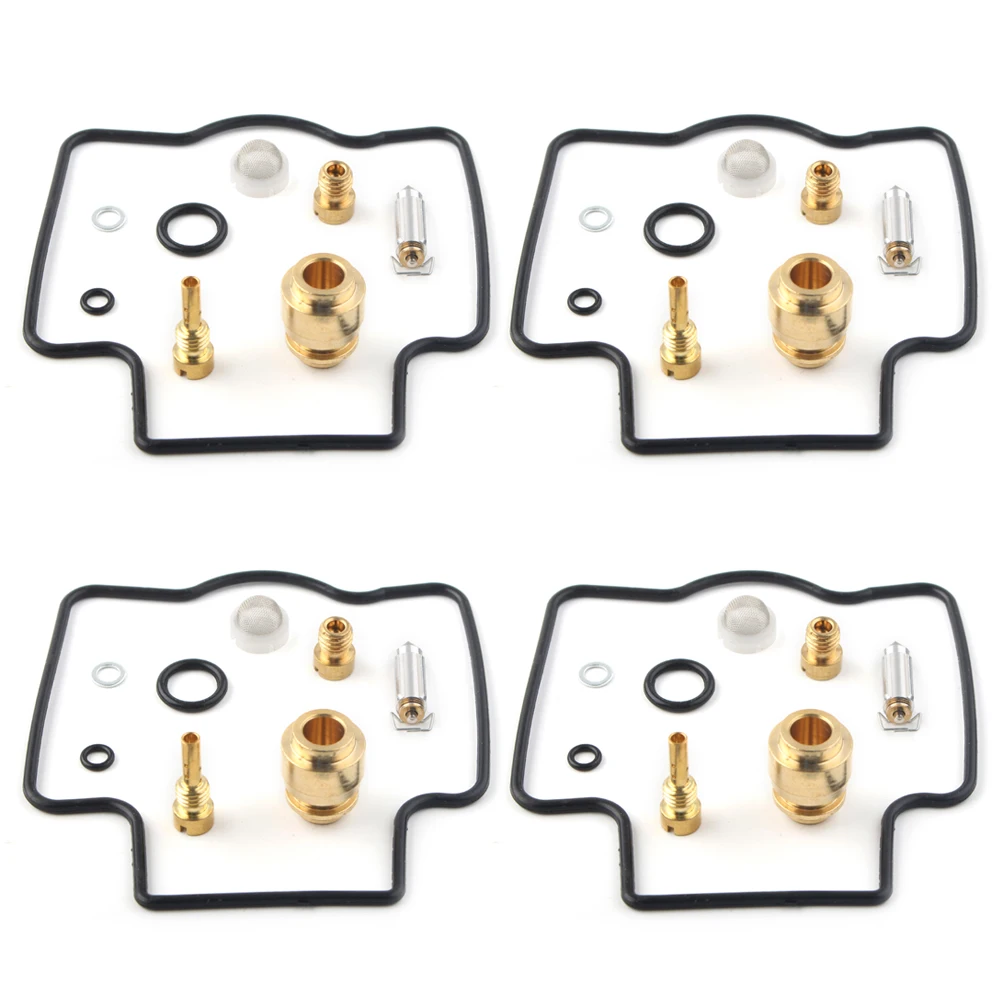 4sets Motorcycle Carburetor Repair Kits Rebuild Card Tools For Kawasaki Ninja ZX750 ZX7R ZX750P 1996 97 98 99 00 01 02 2003