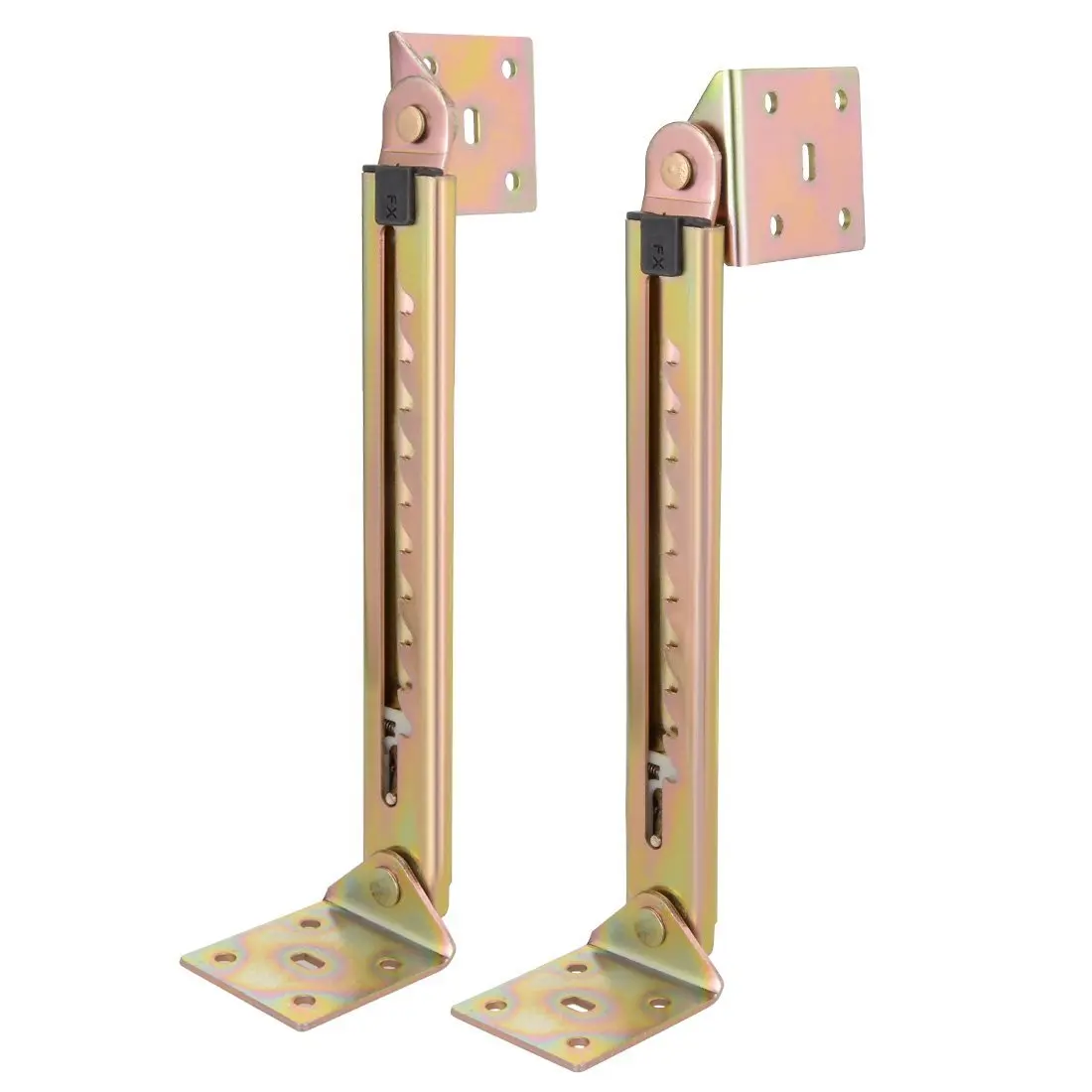 

1 Pair Angle Lifting Rod Desk 10 Gear Adjusting Hinge Angle Hinge WITH Bracket Cabinet Door Lift Pneumatic Support Hardware