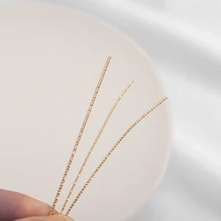 Real Gold Plated Copper Gold-Coated Twist Wire Without Peeling Off Gold Injection Semi-Hard Copper Wire Jewelry Accessory