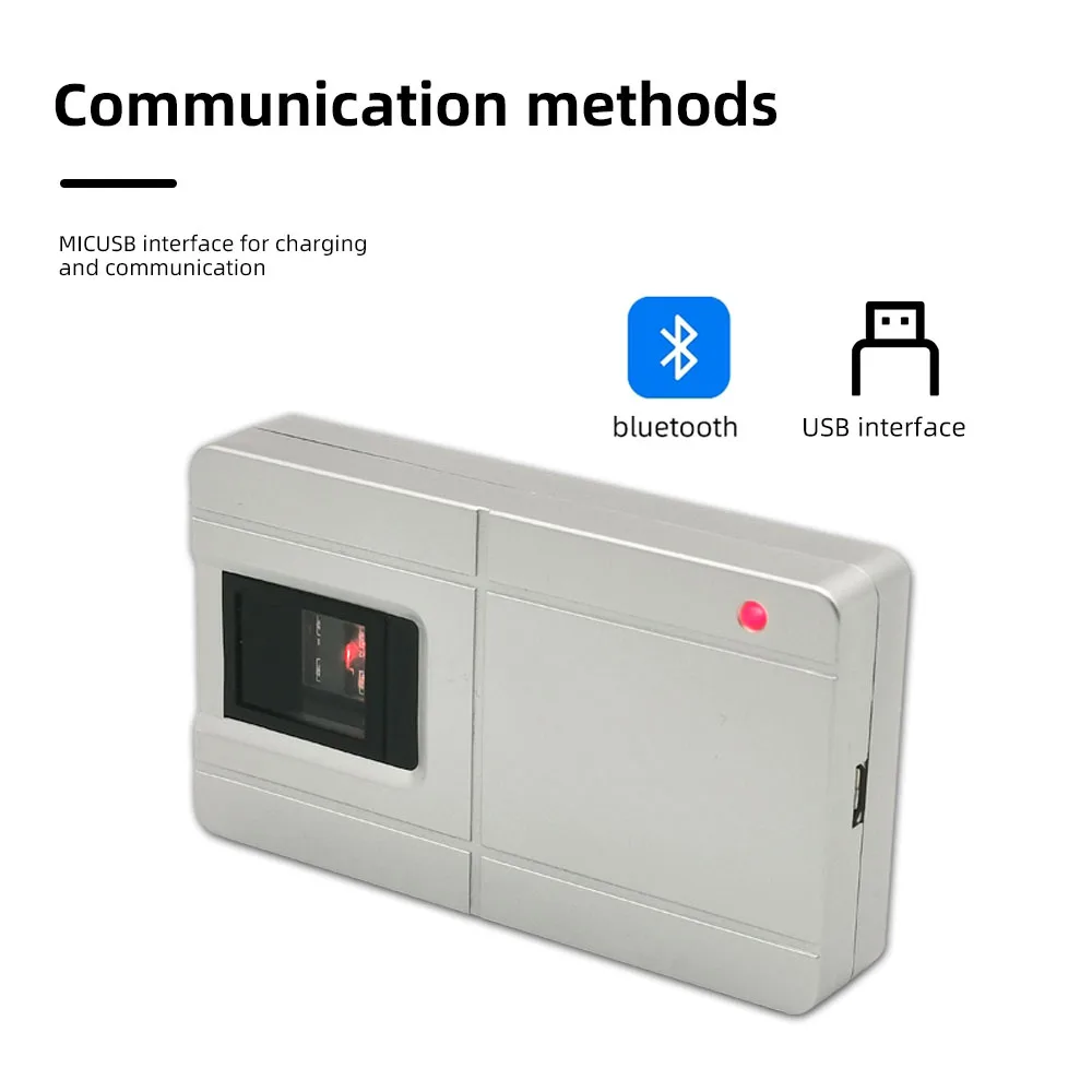 Imagem -03 - Livre Sdk Bluetooth Leitor de Impressão Digital Suporte Windows Android Ios Sistema Linux dc 5v Micro Usb Biométrico Scanner Impressão Digital