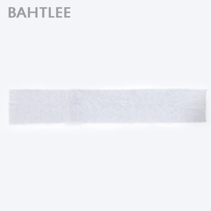 BAHTLEE-Wool Knitting Neckerchief for Men and Women, Angora Scarf, Keep Warm, Perfect Neutral, Winter