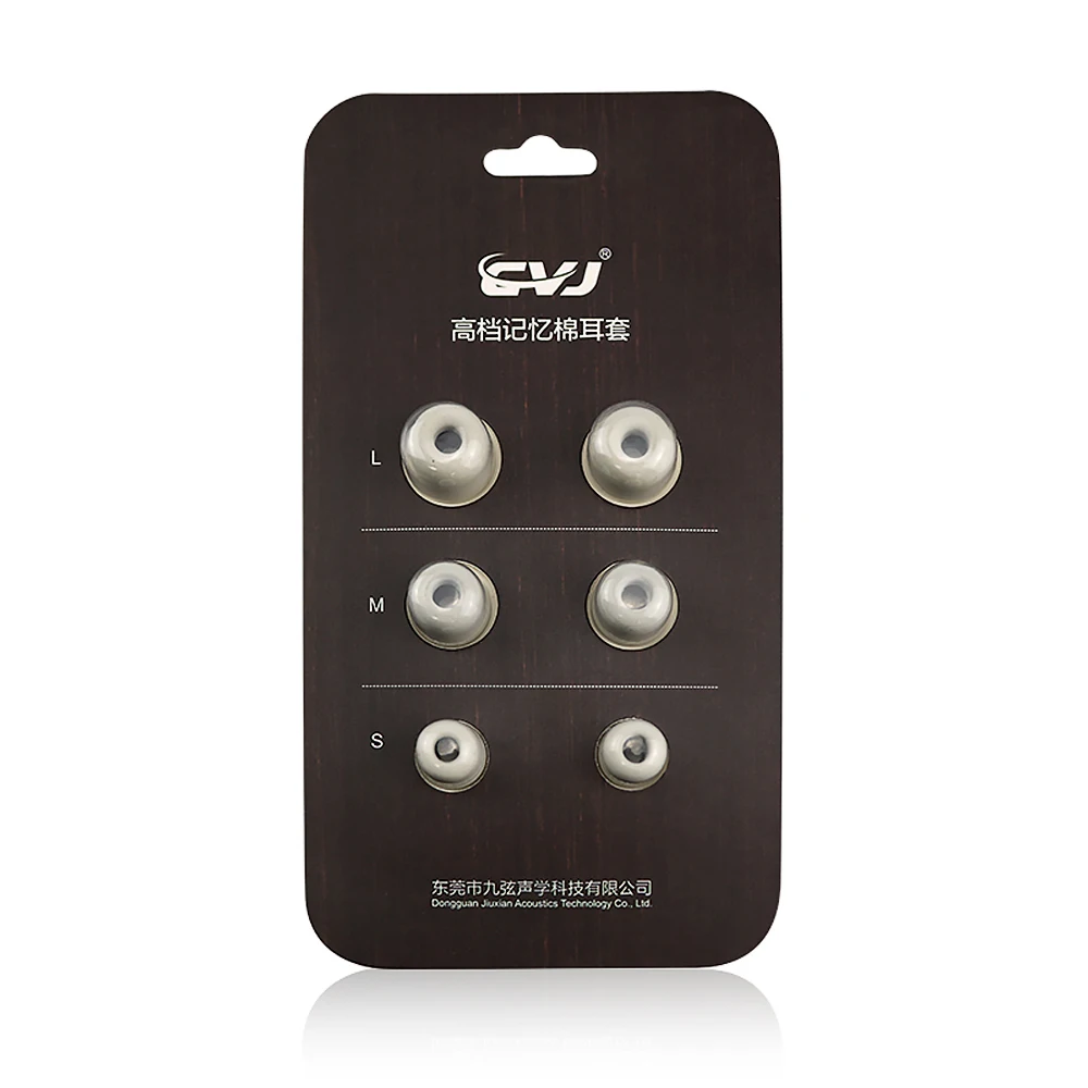 CVJ-auriculares de algodón con memoria, 6 piezas, rebote crónico, esponja de memoria, CSN Mirror CS8 CSE