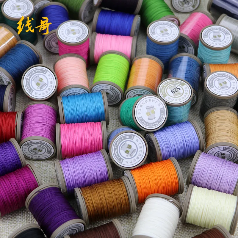

XianGe Wax Thread Braided Round 0.45 0.55 Handmade Leather DIY Craft Tools Hand Sewing Boots Saddle Line