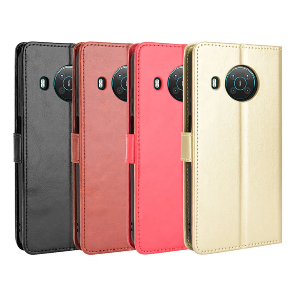 For Nokia X10 Case Luxury Flip PU Leather Wallet Lanyard Stand Case For Nokia X20 X 10 X 20 NokiaX10 NokiaX20 Phone Bags view 6