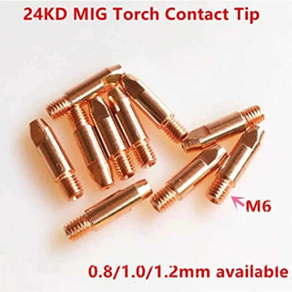 24KD Welding Torch Consumable 35pcs 0.8mm 1.0mm 1.2mm MIG Torch Gas Nozzle Tip Holder Gas Diffuser of MIG MAG Welding Machine