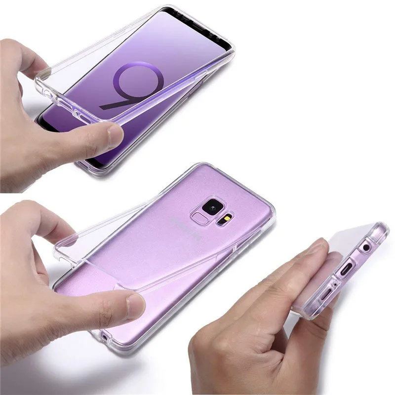 360 Caso Della Copertura completa Per Samsung Galaxy S8 S9 S10 Più S10E S7 bordo A70 A60 A50 A40 A30 A20 Nota 10 Pro 9 8 A750 A6 A8 Più 2018