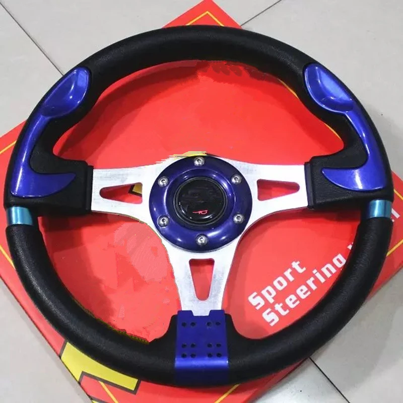 Car 320MM personalized steering wheel / universal 13-inch steering wheel red / blue / silver / carbon germanium / plating