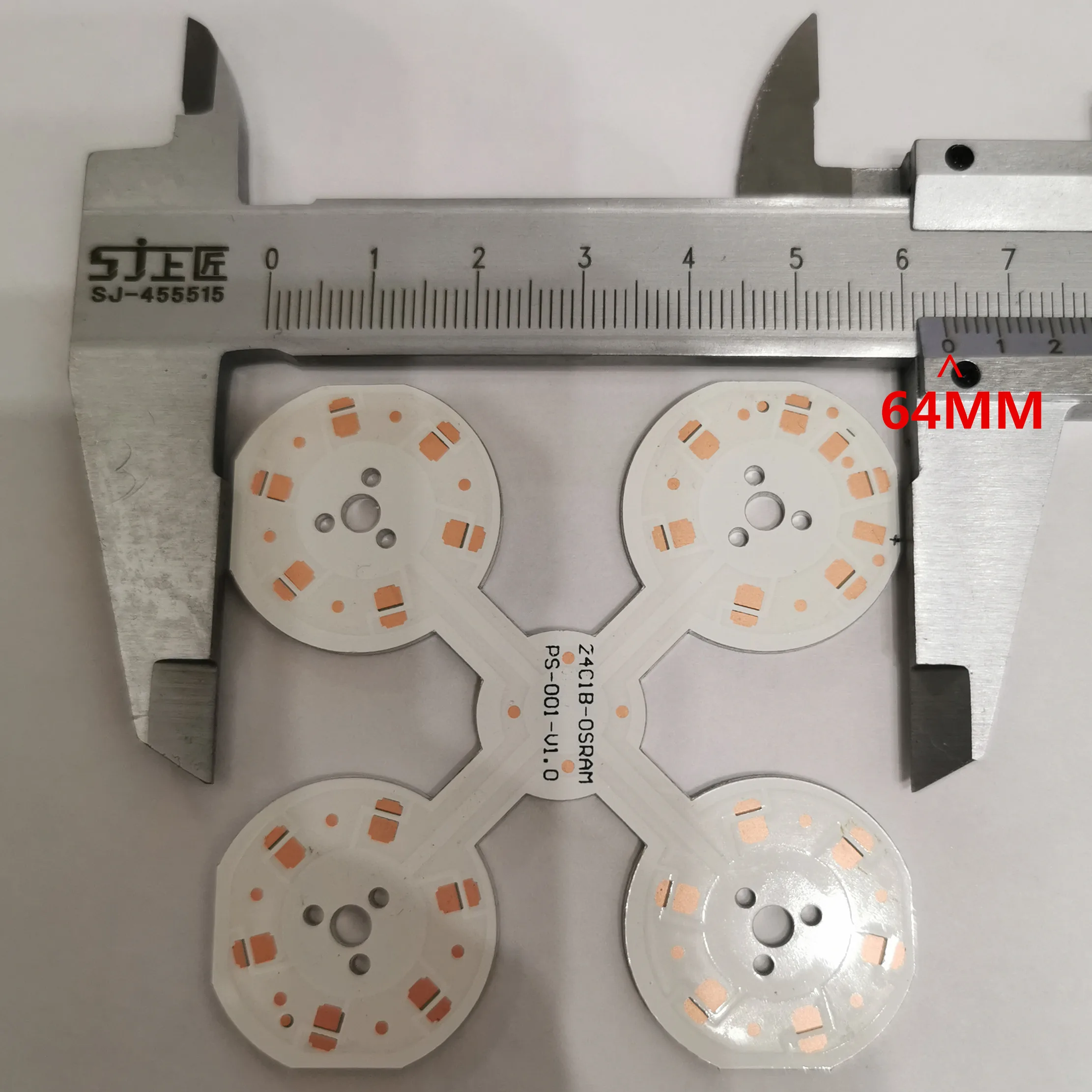 12 piezas 3030 placas de circuito de lámpara de bar fuente de luz descendente lámpara de proyección lámpara de Calle 24 series y 1 paralelo DIY