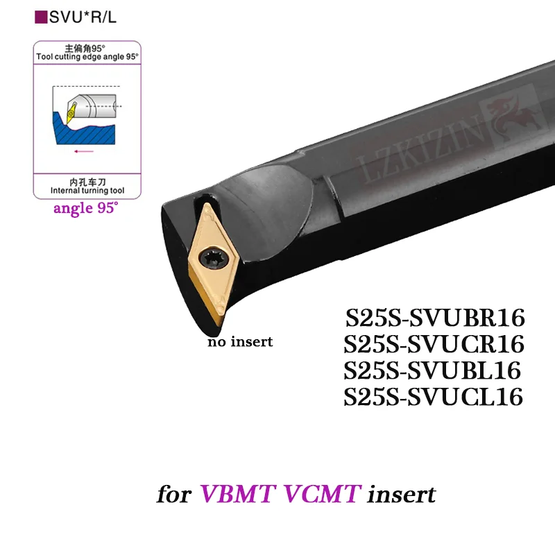 

Внутренний держатель инструмента для токарной обработки SVUBR SVUCR CNC, Расточная штанга для VBMT VCMT, вставка, 1 шт.