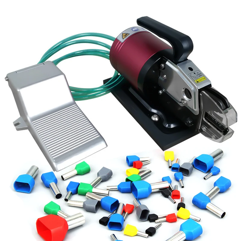 

HS-5ND with 7 sets Jaws Pneumatic Terminal Crimping Machine Portable Pliers Ferrules Crimp Machine