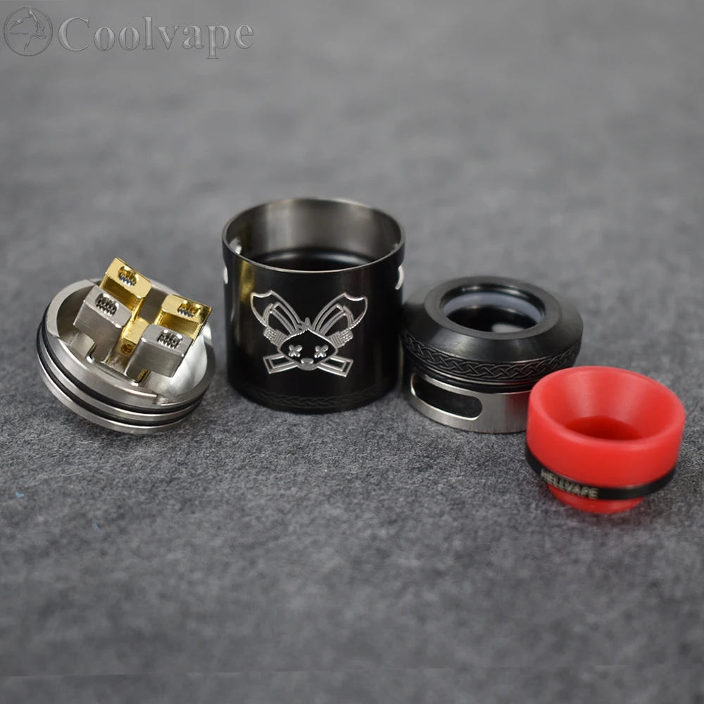 Dead Rabbit V2 RDA 24mm con Squonk BF PIN, atomizador de tanque de vaporizador de cigarrillo electrónico de reconstrucción de bobina única/dual vs Kylin M Pro RTA