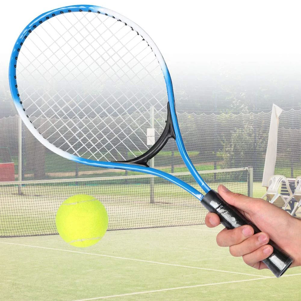 Vợt Tennis 19 Inch Dành Cho Trẻ Em Hợp Kim Sắt Rút Dành Cho Người Mới Bắt Đầu Tập Luyện Với Bóng Và Mang Theo Túi