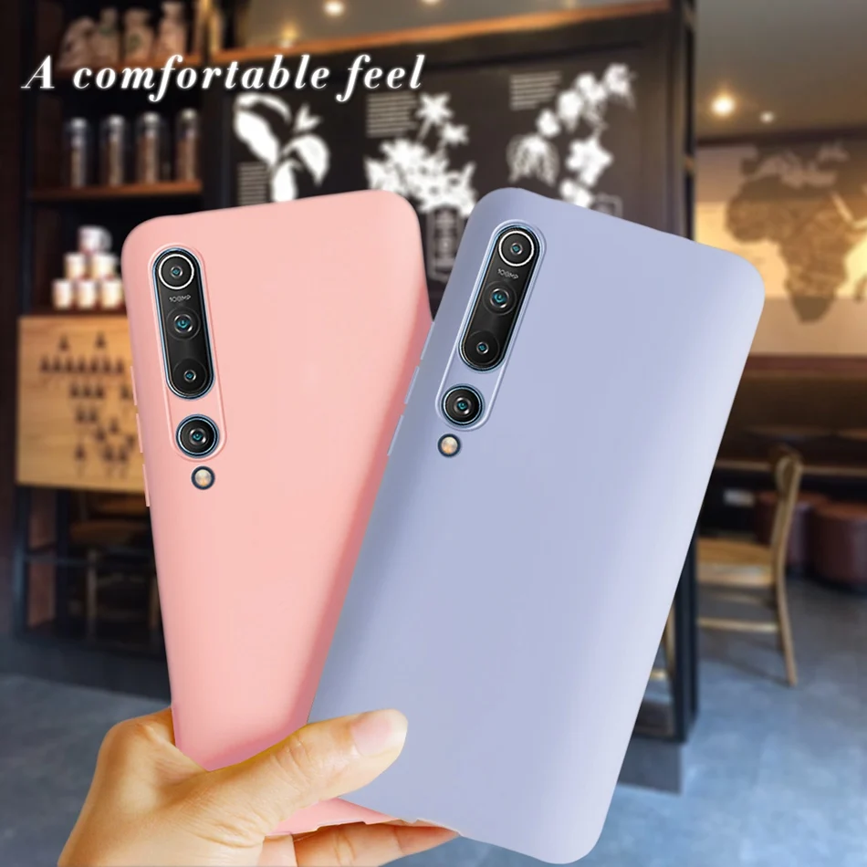 Silicone Case For Xiaomi Mi 10 Case Xiaomi Mi 10 Pro Candy Back Cover For Xiaomi Mi 10 Mi10 Pro 5G Soft TPU Cover Phone Bumper