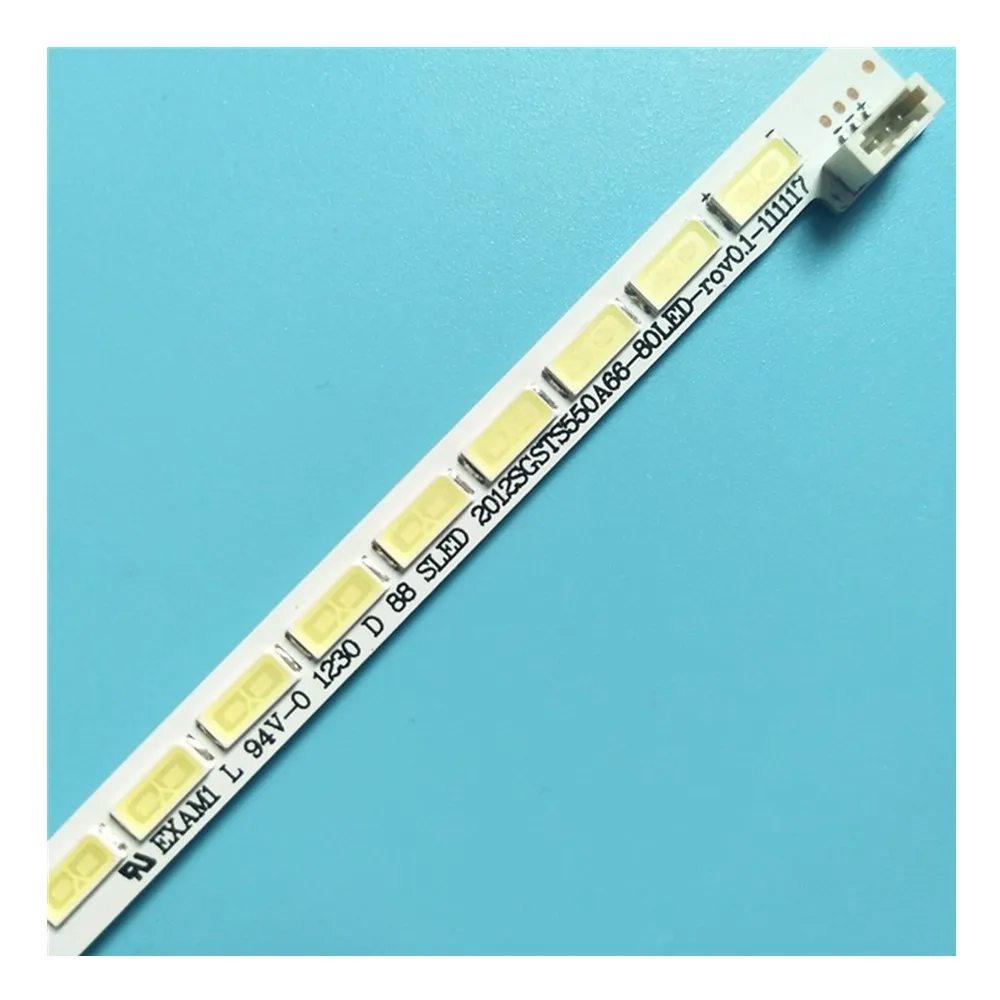 

676mm LED Backlight Lamp strip 80leds For LCD TV SSL550-3E1B L55V7300A-3D LED55K310X3D LED55K510G3D LJ64-03515A STS550A66_80LED