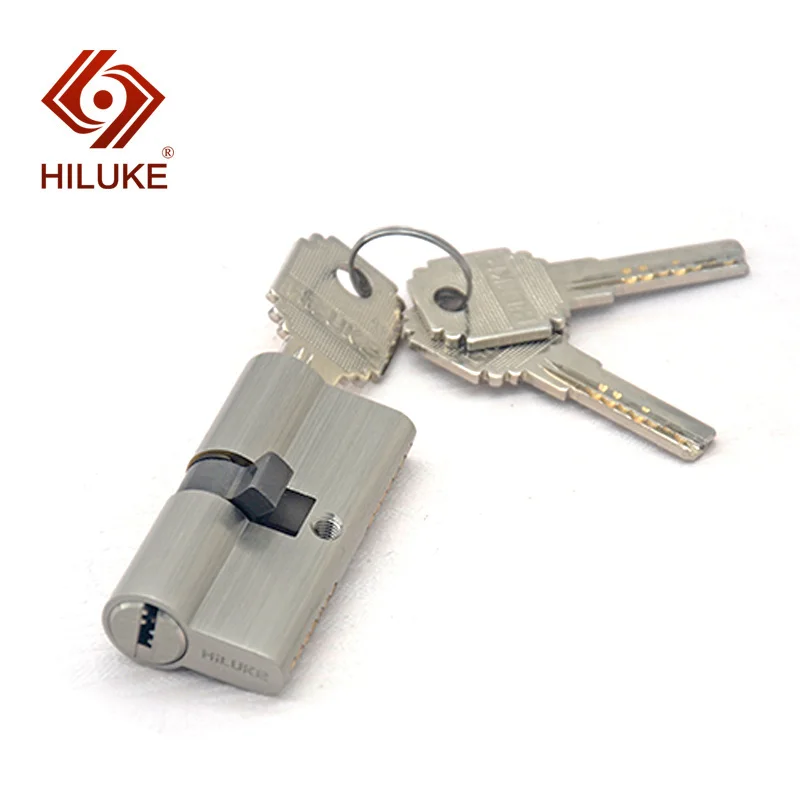 

HILUKE brass door safe lock cylinder Europe stander 63mm high lock core secure key home wooden bedroom door