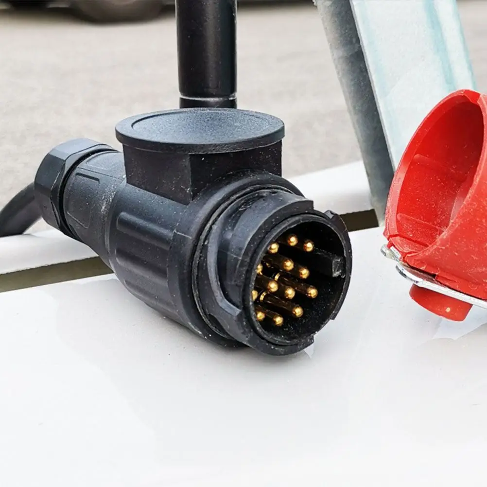 Trailer Connector Round Hole 13Pins to 7Pins 12V European Standard Wire Harness Adapter Plug Cable Connector for Truck Trailer