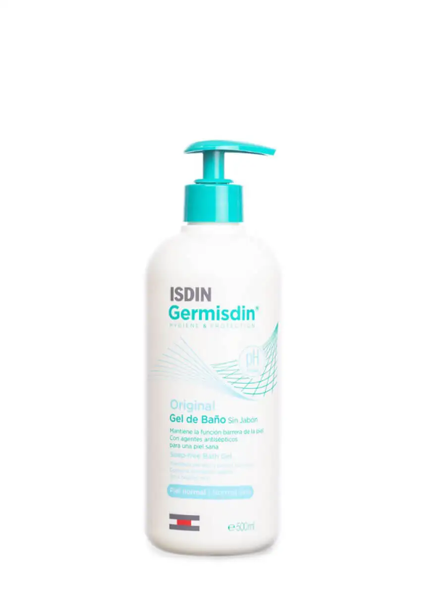 Isdin germisdin original soap-free bath gel 500 ml-antiseptic effect Gel. With dispenser. Normal skin.